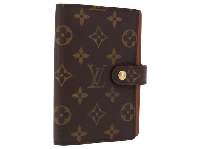 LOUIS VUITTON Monogram Agenda PM Day Planner Cover R20005 LV Auth 192007