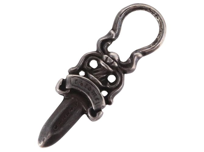 Chrome Hearts Dolch Anhänger Charm Top Ag925 Silver Auth 190678M Silber
