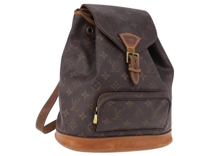 LOUIS VUITTON Monogram Montsouris MM Rucksack M51136 LV Auth BA13800 Monogramm