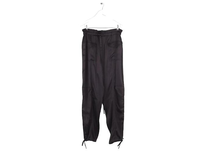 Ganni Pantalón recto negro