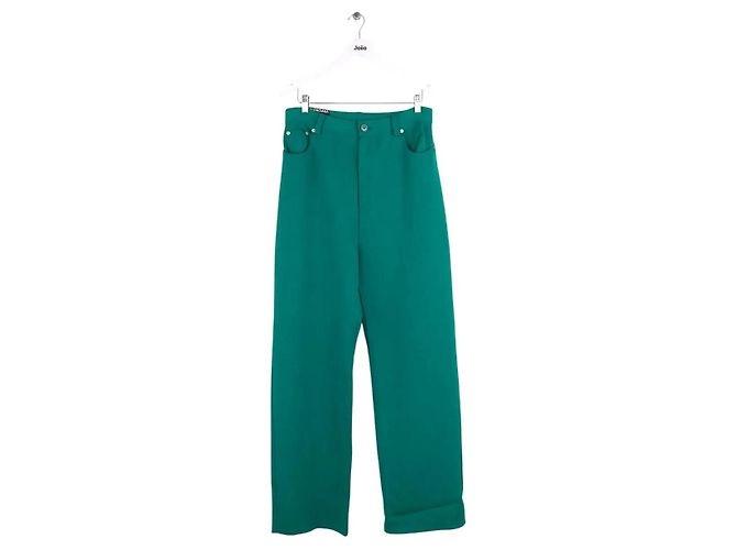 Balenciaga Weite grüne Hose