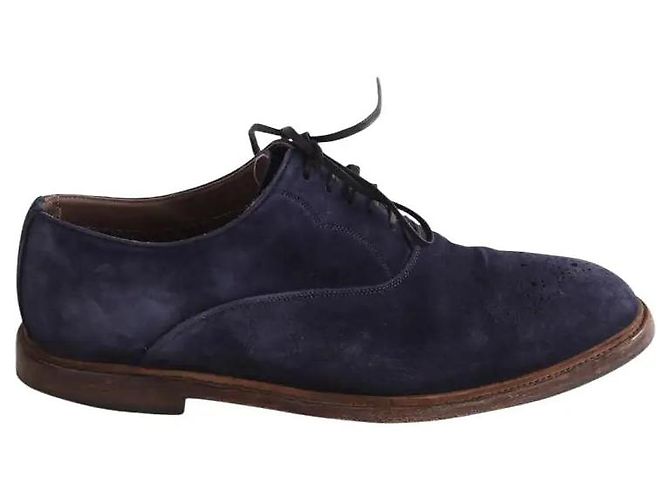 Dolce & Gabbana Scarpe con lacci blu navy 