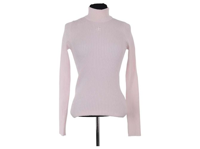 Courreges Courrèges Strickpullover rosa Viskose M Pink 