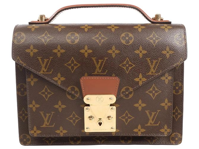 Bolsa Louis Vuitton Monceau em Canvas Monogram marrom M51187