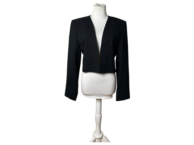 Clare Chloé Vintage Chloe Wool Blend Jacket Black L