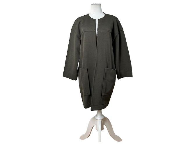 Vintage Givenchy Cotton Blend Coat Olive Green L