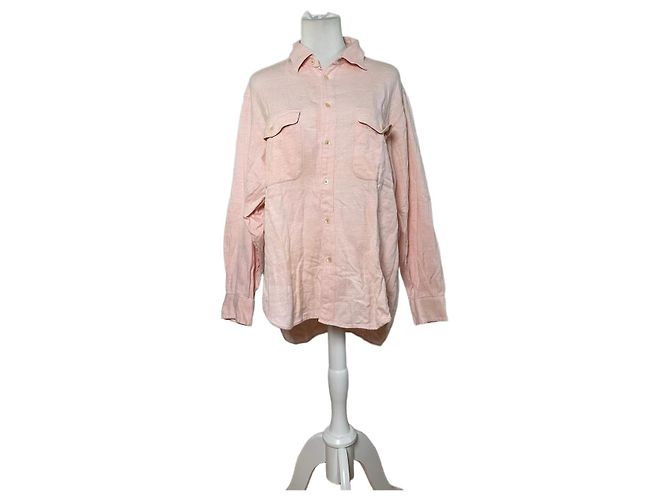 Camicia in cotone vintage Dior Rosa chiaro L