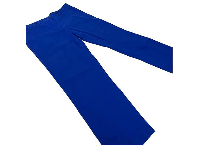 Vintage Miu Miu Baumwollmischung Hose Hellblau L