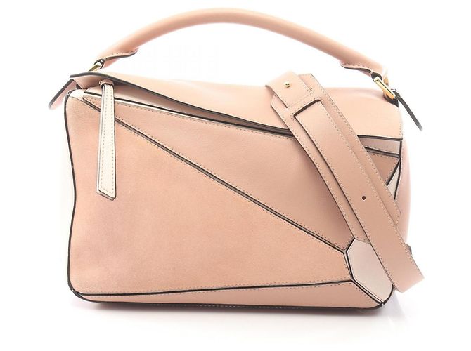 Borsa Loewe Puzzle Medium 2-Way Handbag Rosa
