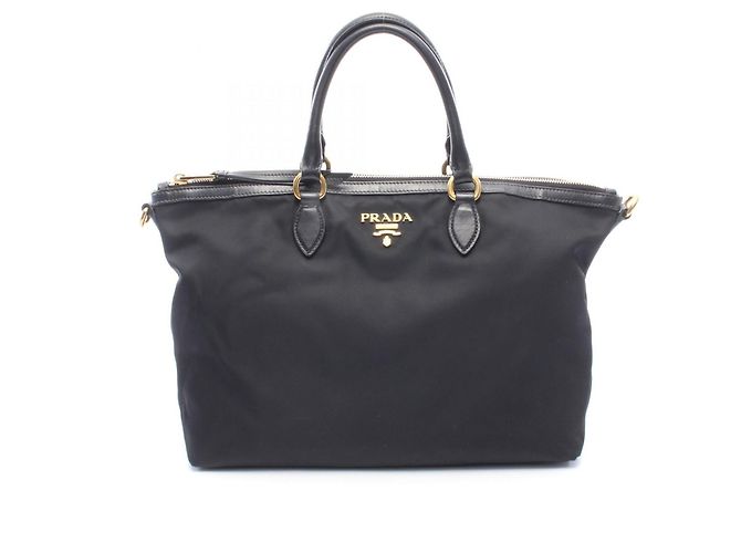 Prada TESSUTO+SOFT CA Tote Bag Schwarz