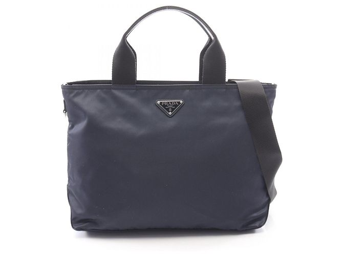 Saffiano Borsa a 2 modi Prada VELA Blu navy 