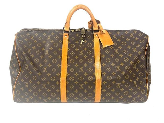 Sac Boston Louis Vuitton Keepall 60 Marron Monogramme