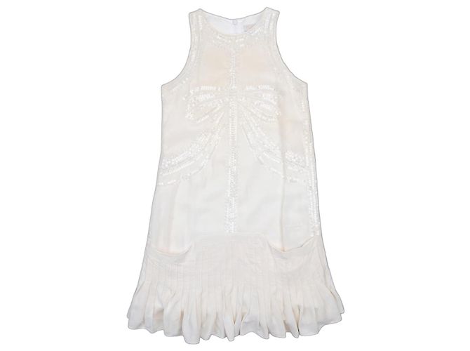 Roberto Cavalli Pailletten-Kleid mit Schleife im 2000er-Stil, Midi