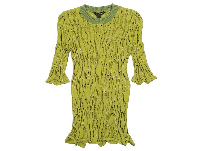 Louis Vuitton von Marc Jacobs Distressed Intarsia Strickoberteil aus den 2010er Jahren