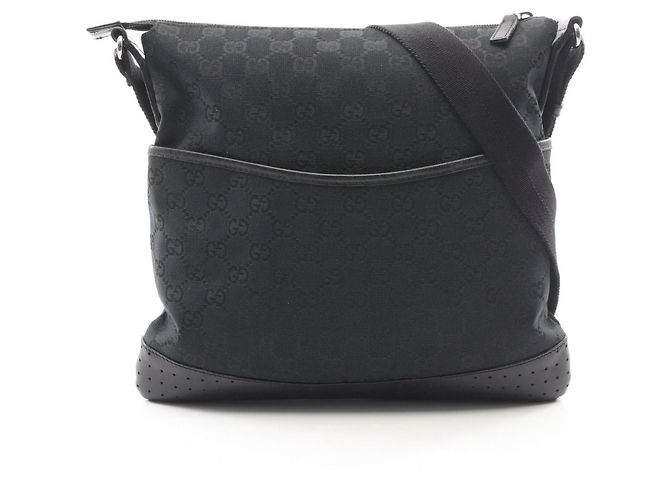 Borsa a Spalla Gucci GG Canvas Nero