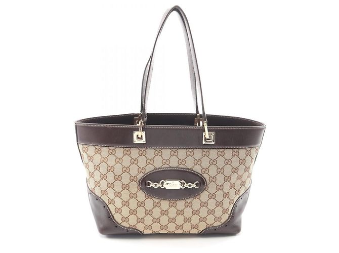 Borsa Tote Gucci GG Canvas Marrone Beige