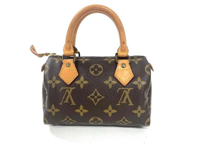 Louis Vuitton Mini Speedy Handtasche Braun Monogramm