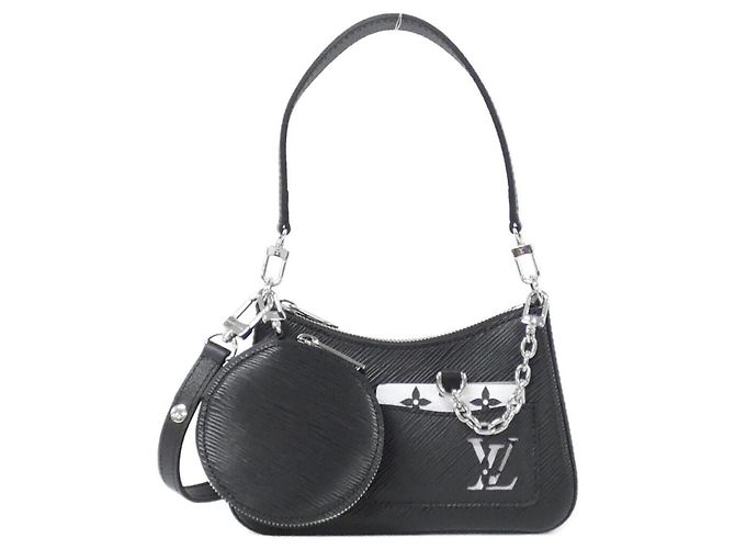 Bolsa de Ombro Louis Vuitton Epi Marellini Preto