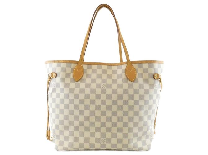 Bolsa Louis Vuitton Damier Azur Neverfull MM Azul
