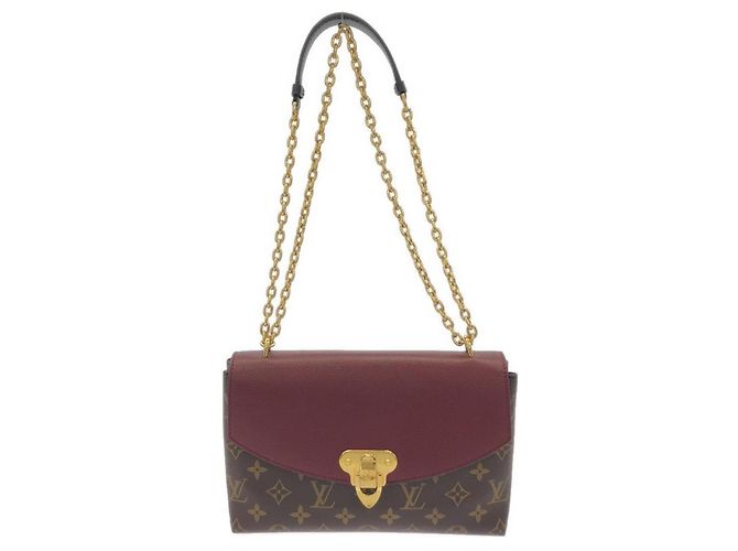 Bolsa de Ombro Louis Vuitton Monogram Saint Placido Marrom Bordeaux