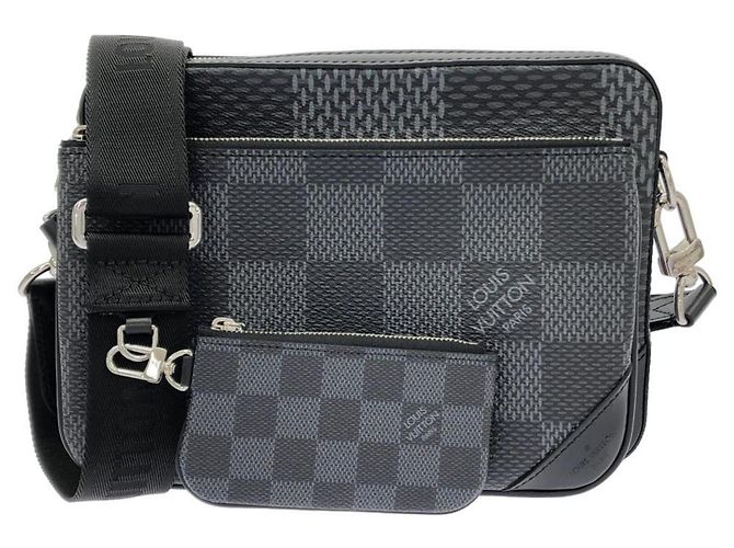 Borsa a tracolla Louis Vuitton Damier Graphite 3D Trio Damier ebene