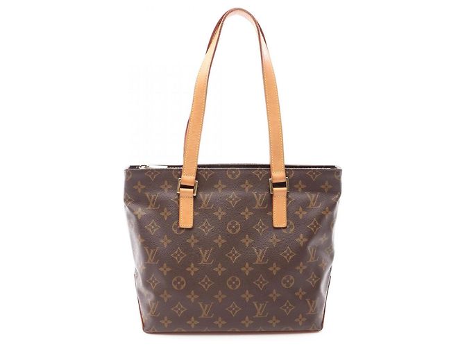 Borsa a Spalla Louis Vuitton Cabas Piano Marrone