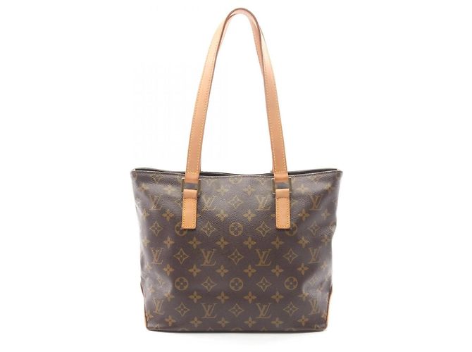Borsa a Spalla Louis Vuitton Cabas Piano Marrone