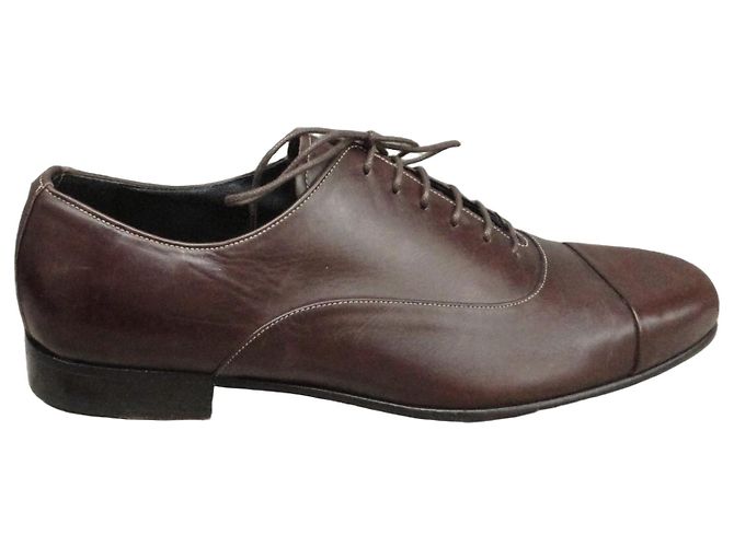 Autre Marque Scarpe Richelieu Philippe Zorzetto in pelle marrone