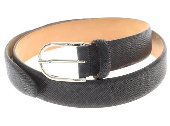 Autre Marque Cintura in pelle goffrata DE.CO.CA Nero