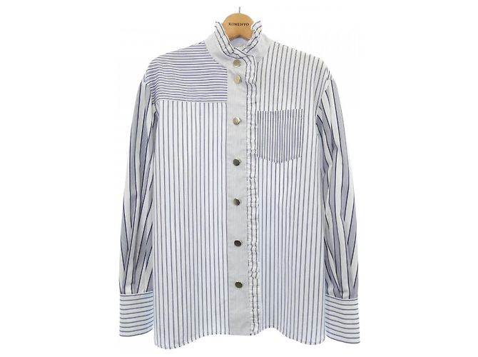 Autre Marque Camisa listrada Erdem Branco