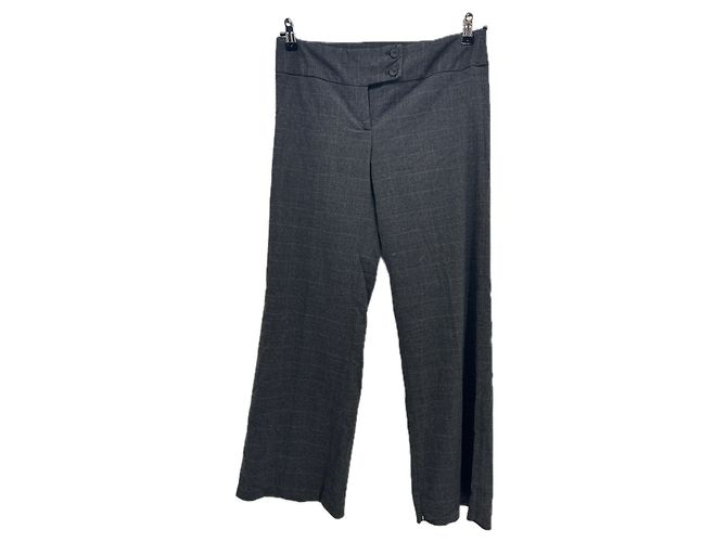 Autre Marque Pantalones de cuadros SAVIDA grises de algodón