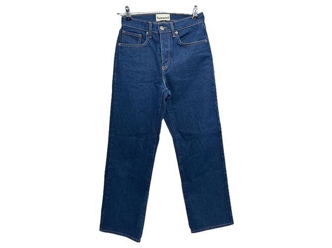 Autre Marque Calças de ganga de algodão azuis LAMAREL Azul