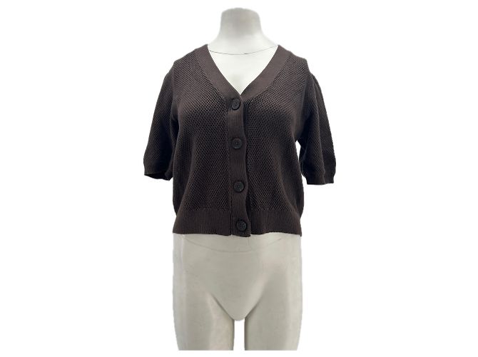 Johnnie Boden Cardigan aus Baumwolle braun