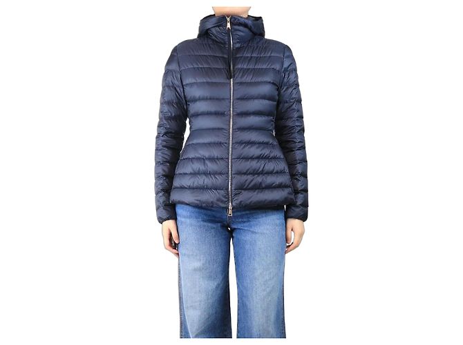 Moncler Navy blue lightweight shell jacket - size UK 10