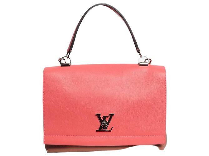 Louis Vuitton Bolsa de ombro em couro Lockme 2016 rosa