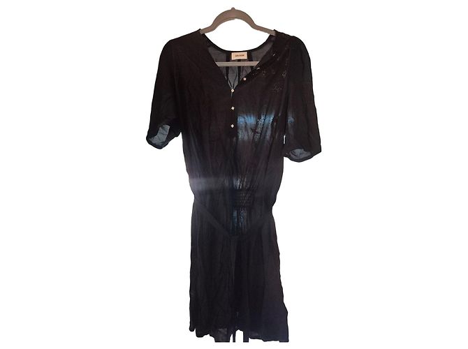Zadig & Voltaire Vestido Negro de Viscosa