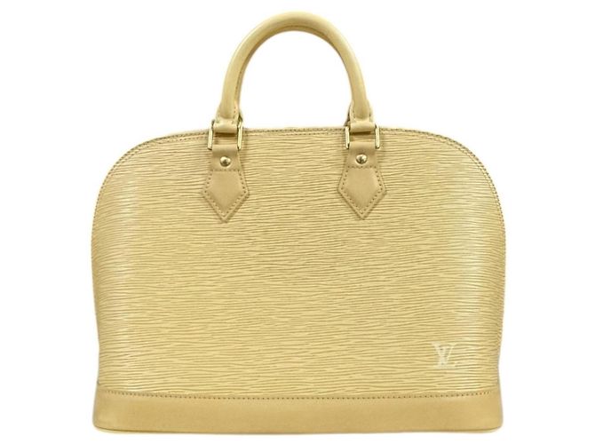 Louis Vuitton Alma Epi Handtasche Beige