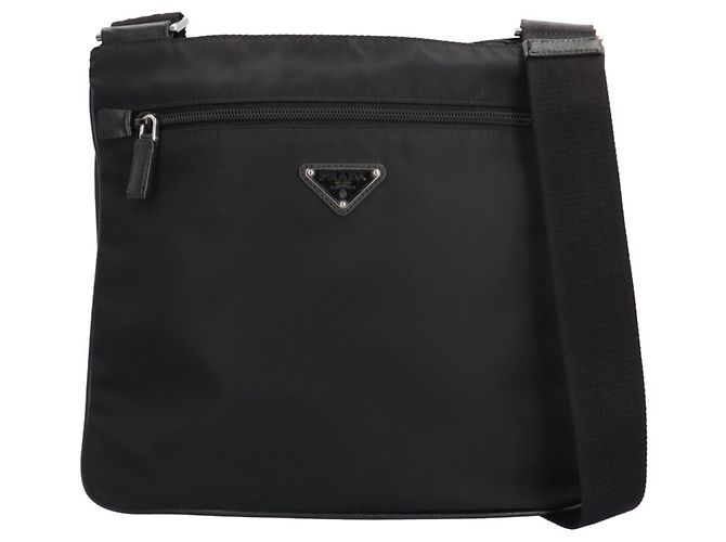 Prada Nylon Shoulder Bag 2VH563 Black