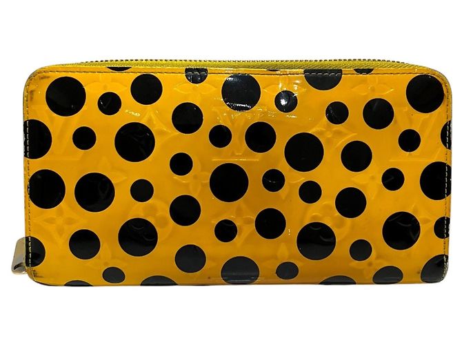 Louis Vuitton Dot Infinity Yayoi Kusama Collaboration Zippy Wallet Yellow Monogram