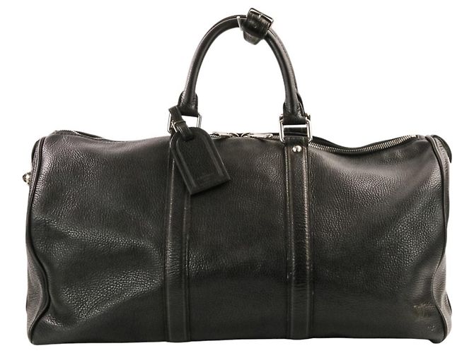 Borsa Boston Louis Vuitton Tobago Line Keepall 50 Nero