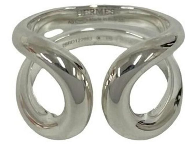 Hermès Hermes Lima Band Ring Silber 