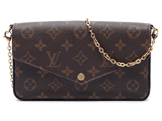 Pochette Félicie Louis Vuitton Pochette Felicie Marrom Monogram