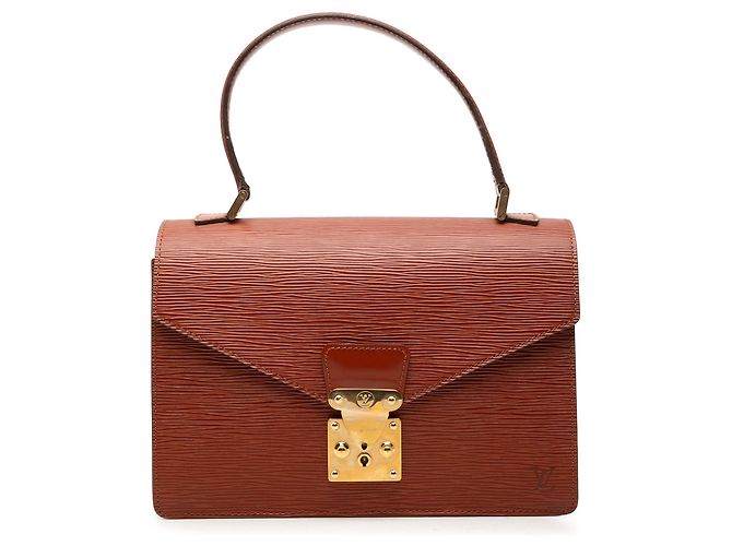 Bolsa Louis Vuitton Concorde em couro Epi marrom