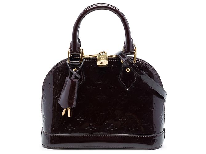Louis Vuitton Alma BB em Monogram Vernis roxo