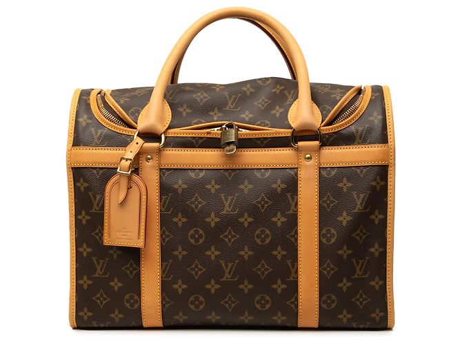 Transportadora de Cães Louis Vuitton Monogram Marrom 40