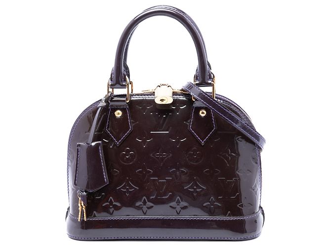 Louis Vuitton Alma BB em Monogram Vernis roxo