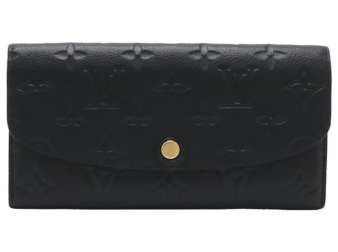 Cartera Emilie Monogram Empreinte negra Louis Vuitton Negro