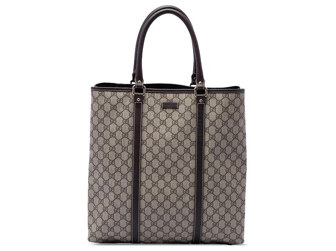 Tote verticale Gucci Beige GG Supreme Joy