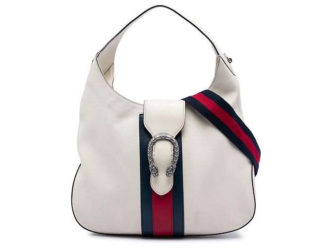 Bolsa Dionysus em couro de bezerro branco Gucci