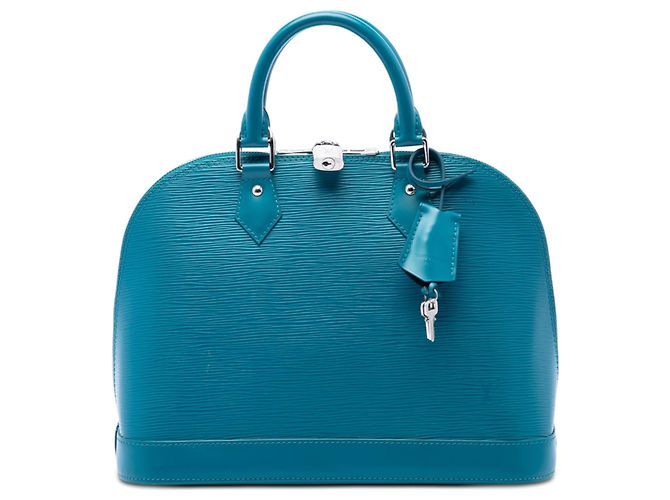 Louis Vuitton Alma PM em Epi azul Turquesa